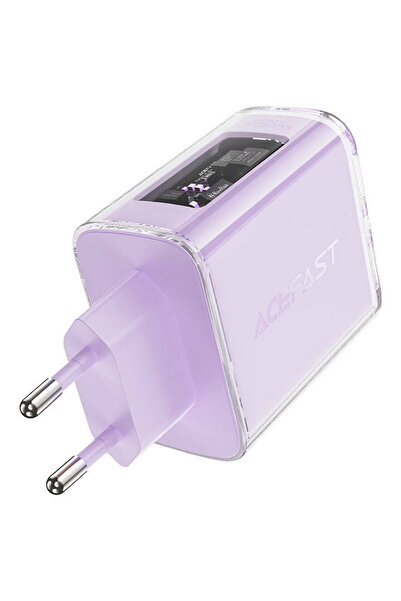 Acefast A45, 2x USB-C, 1xUSB-A, 65W PD violet