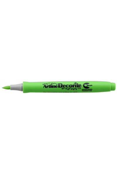 artline Marker Decorite, varf flexibil (tip pensula) - vernil