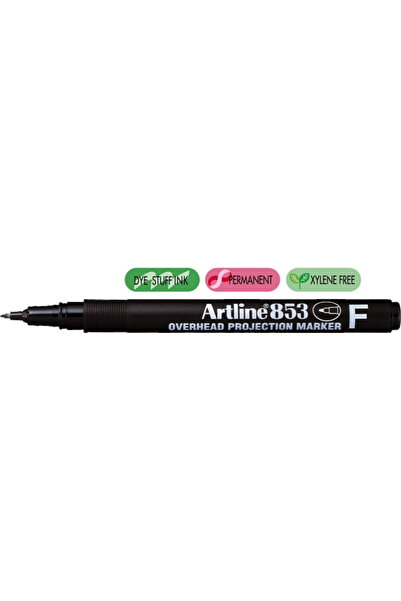 artline OHP Permanent marker 853, fine tip - 0.5mm - black