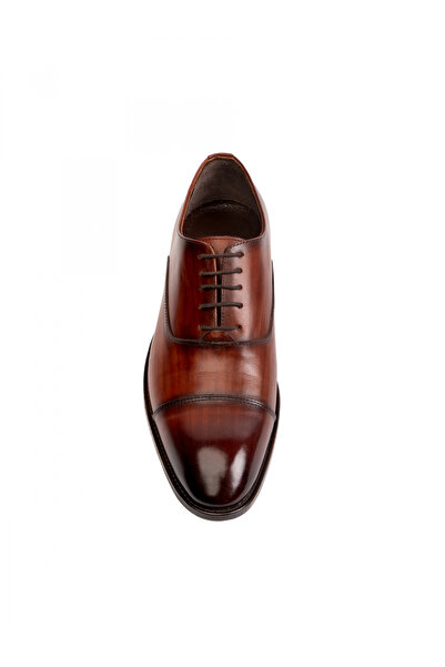 Evanto Shoes Pantofi de piele pentru bărbați Oxford Sandalwood Brown