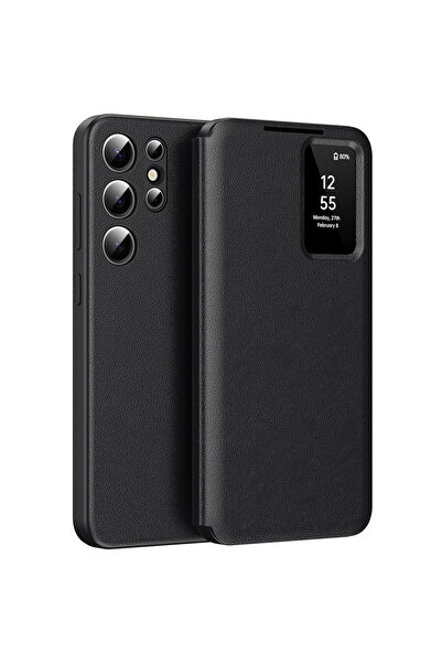 Techsuit Case for Samsung Galaxy S24 Ultra - SmartView Series - Black