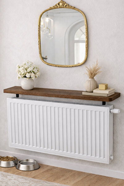 Home Oval Kesim Petek Üstü Uçan Raf Dresuar Kalorifer Peteği Rafı Kitaplık 10...