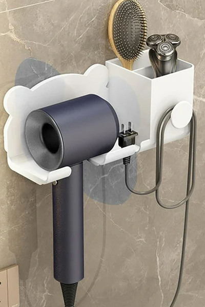 TechnoStation Portatif Tasarım Ayıcık Şeklinde Fön Makinesi Tutucu Tarak Diş ...