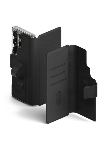 Ringke Husa pentru Samsung Galaxy S23 Ultra - Folio Grip Wallet Magnetic - Black
