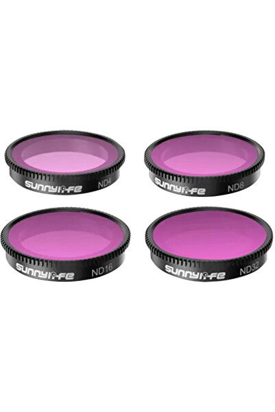 SunnyLife Set de 4 filtre ND4+ND8+ND16+ND32 pentru Insta360 GO 3/2