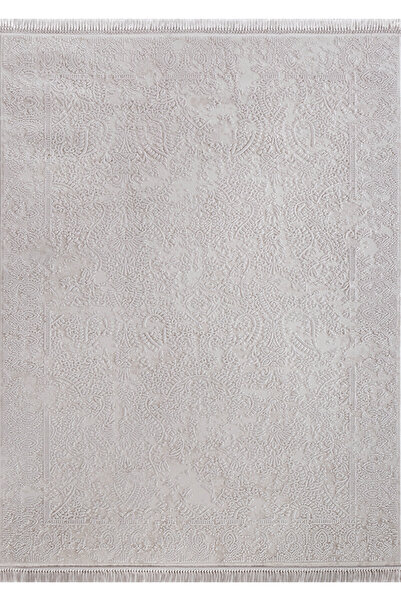 Flora TOZUMaz Bej Milyon Point Akrilik Halı, 11 mm Hav Modern Desenli, Uzun Ö...