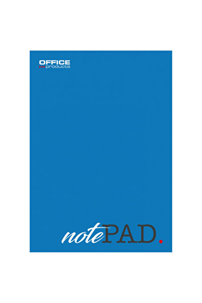 OFFICE products A5 notebook, 100 sheets - 60gsm, glued on the short side, blu...