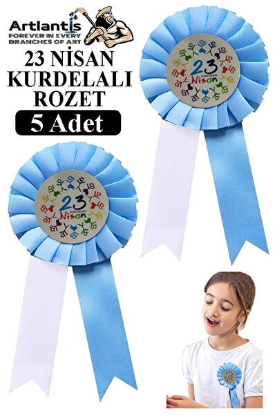 Artlantis 23. april Traka značka 5 komada Plava i bela značka za rever Dječji...
