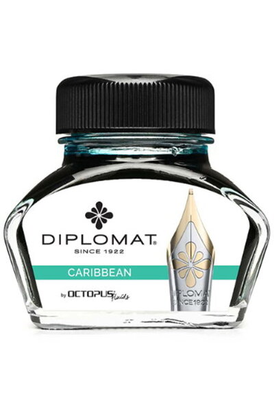 Diplomat Octopus ink pen, 30 ml - Caribbean turquoise