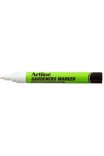 artline Marker ARTLINE, pentru gradinari, corp plastic, varf rotund 2.3mm - alb
