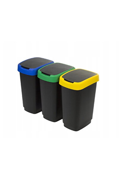 Rotho Twist - trash bin - 3 x 25l