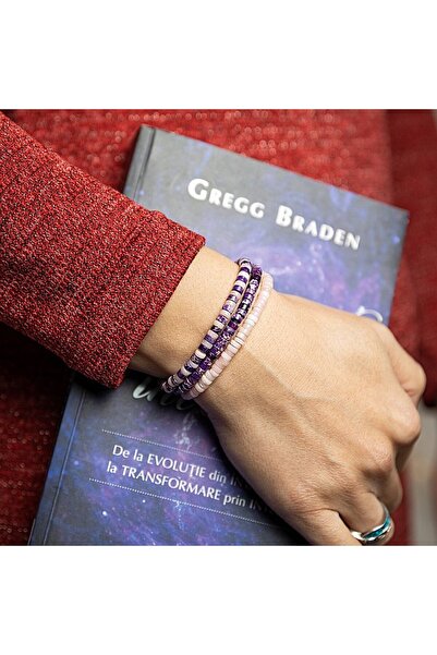 Ezera Set of 3 Handmade Bracelets Esther from Jasper and Rose Quartz