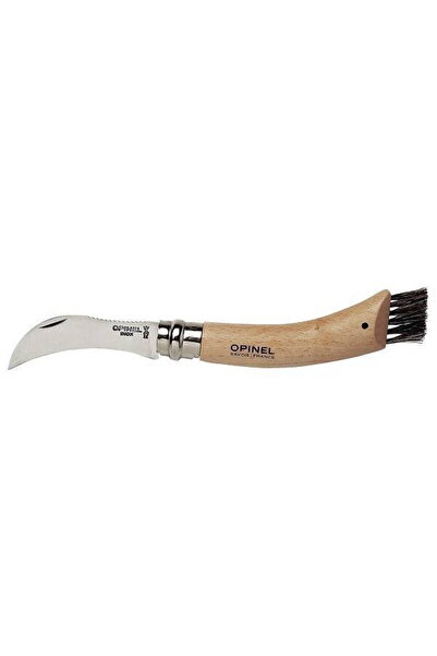 Opinel No. 08 Mushroom foldable knife w. Brush