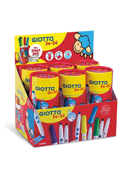 Giotto Super washable pen, 5mm tip, 10 colors/tube, be-be