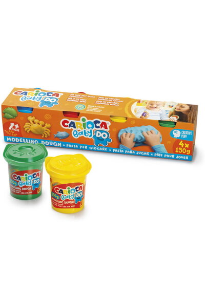 CARIOCA Plasticine, 4 colors x 150 gr./set, Baby