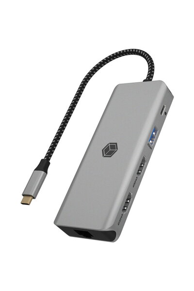 ICY BOX IB-DK4012-CPD, docking station (aluminium, HDMI, USB-A, DisplayPort, ...