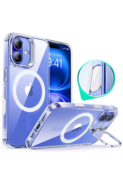 ESR Husa pentru iPhone 16 Plus - Classic Hybrid HaloLock Kickstand - Clear