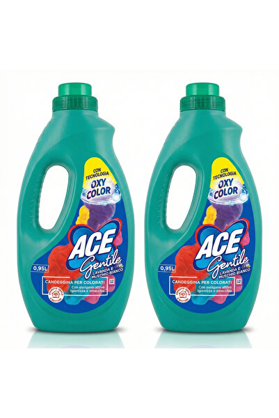 ACE Gentile Liquid Bleach for Colored Clothes Lavender & White Musk 0.95L x 2...