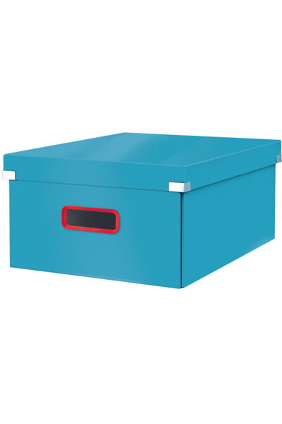 Leitz Cosy Click & Store storage box, laminated cardboard, foldable, with lid...