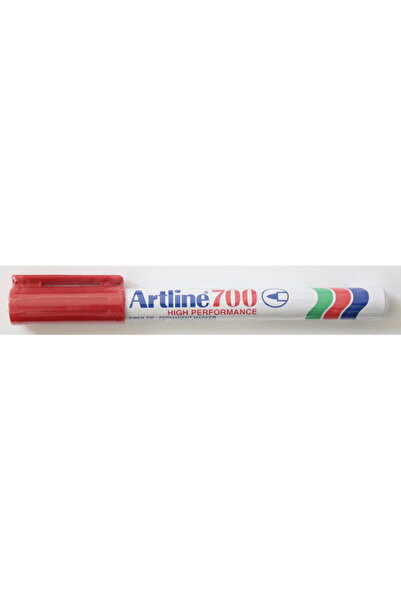 artline Permanent marker 700, metal body, round tip 0.7mm - red