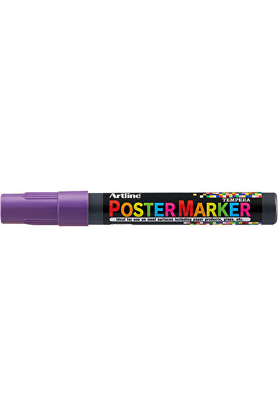 artline Marker pentru poster ARTLINE, corp plastic, varf rotund 2mm - mov met...