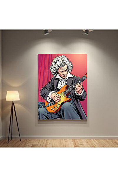 Printees Painting - Beethoven on guitar - Canvas on frame