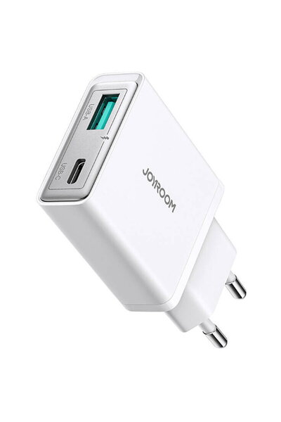 Joyroom 47606 JR-TCF14 1x USB-A + 1x USB-C 3A 20W Alb