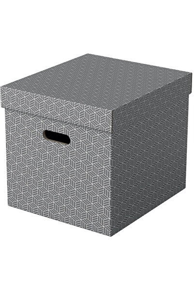 Esselte Home Recycled storage box, cardboard, 36x32x31 cm, with lid, 3 pcs/se...