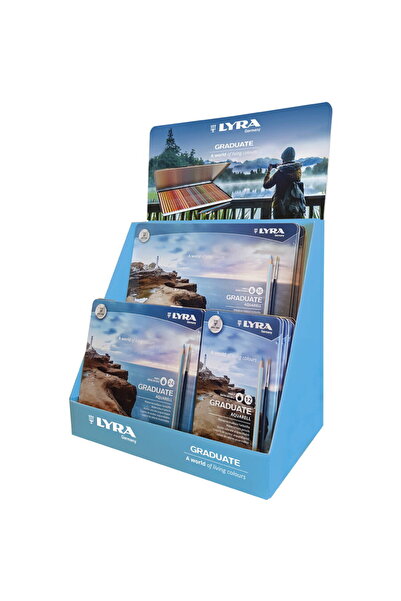 LYRA Graduate Aquarell colored pencils metal box display