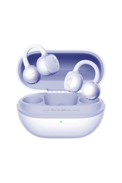 SoundPEATS POP Clip Open-Ear ENC OWS Bluetooth 5.4 Kablosuz Kulaklık Mor