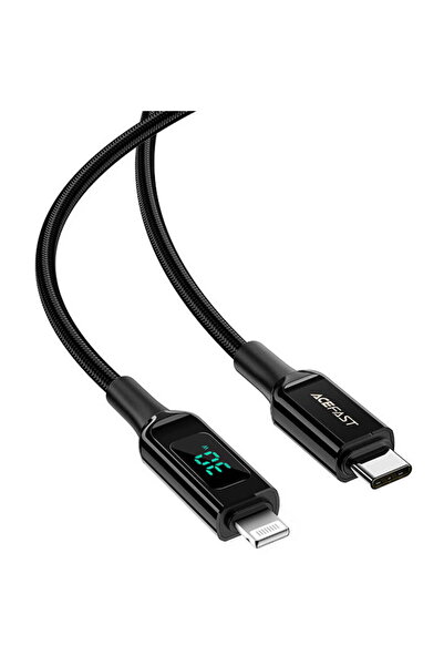Acefast C6-01 USB-C/Lightning, 30W, 1.2m, Negru
