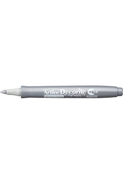 artline Marker Decorite, varf rotund 1.0mm - argintiu
