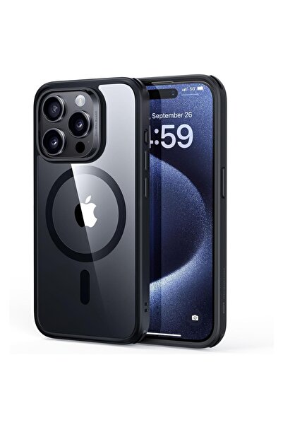 ESR Калъф за iPhone 15 Pro Max, Classic Hybrid HaloLock Slim, Черен