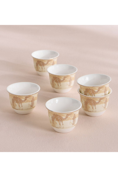 HABIB Badawi 6-Piece Qahwa Cup Set - 65 ml