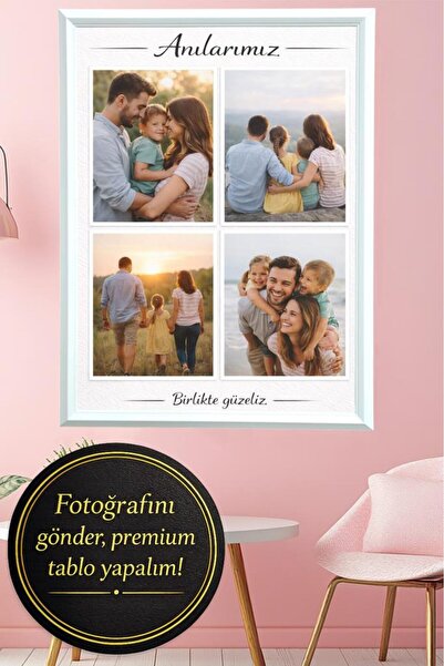 LUXRN Kişiye Özel Hediyelik Evlilik Sevgili Aile Fotoğrafını Gönder Premium Ç...