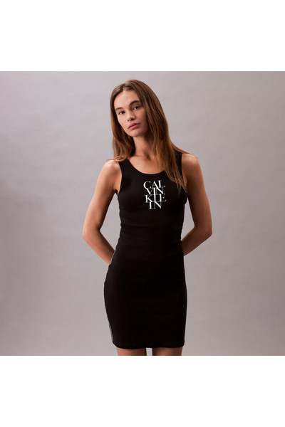 Calvin Klein Tank Kadın Siyah Elbise
