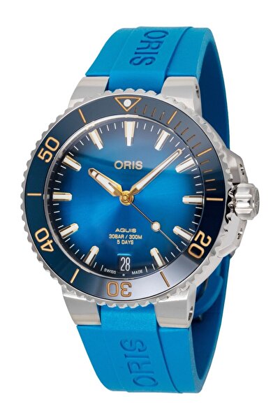 Oris 01 400 7769 4125-07 4 22 75 FC Mens Watch Aquis Date 41.5mm 30ATM