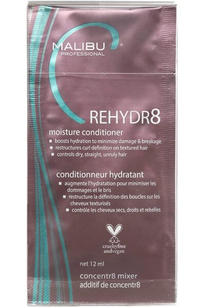 Malibu C REHYDR8 Moisture Conditioner Hydration Boosting Concentrate for Dry ...