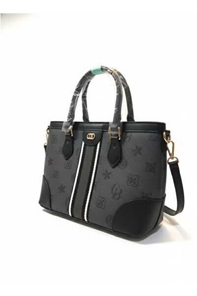 FULLJOY شنطة راقية نمط مونوغرام عصري: تتميز الحقيبة بنقوش مونوغرام (لوغو المت...