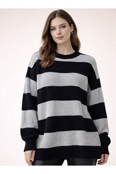 Kirazgym Selanik Knitted Sweater Crew Neck-Black