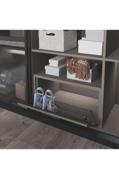 STARAX S-6132-C TEK RAFLI KAPAĞA MONTE AYAKKABILIK 70 CM-KROM (S-6132-C)