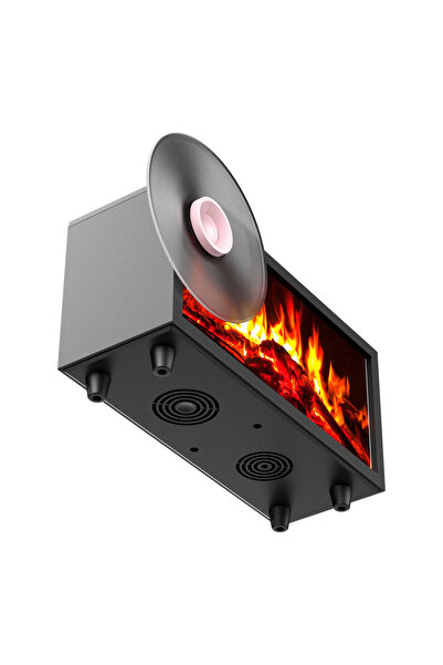 SOLOFFER Hava Nemlendirici Şömine Görünümlü Aromaterapi Buhar Difüzörü Uzakta...