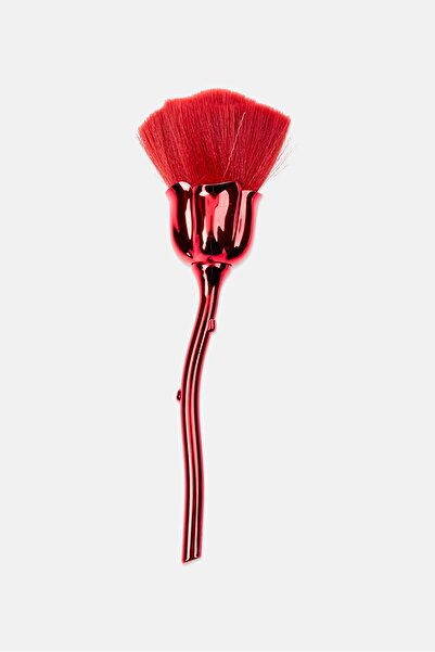 Olivia Rose Rose Flower Makeup Brush, Red