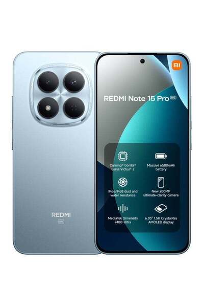 Xiaomi Redmi Note 15 Pro 5G Dual SIM Glacier Blue 8GB RAM 256GB 5G