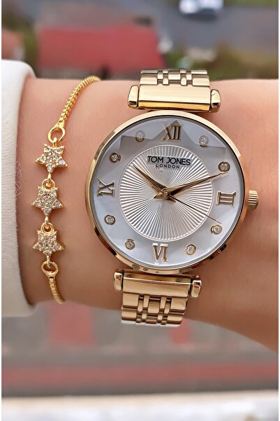 Tom Jones Brand Original - Gold Color - 2 Year Warranty Women's Wristwatch - ...