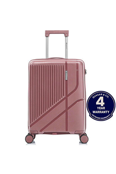 Quasar & Co. Cabin trolley 56x38x24cm, hand luggage, zipped trolley, 4-wheel ...