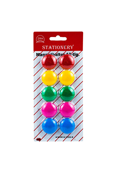 OEM Colored magnets, round, 30mm, 10 pcs/set ZRH