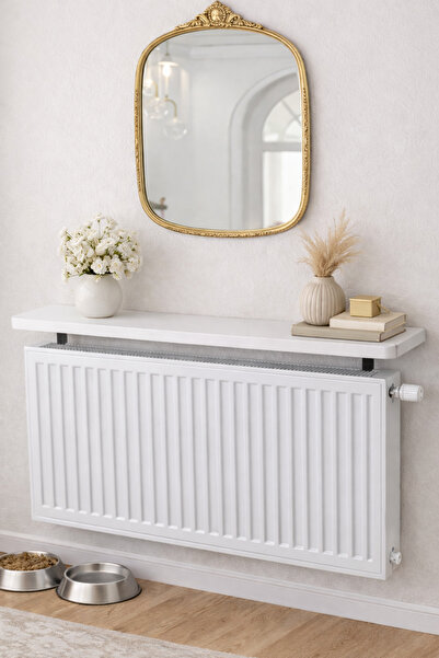 Montessori Oval Kesim Petek Üstü Uçan Raf Dresuar Kalorifer Peteği Rafı Kitap...