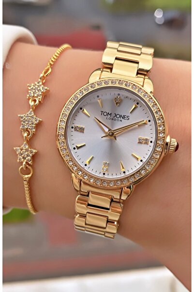 Tom Jones Brand Original - Gold Color - 2 Year Warranty Women's Wristwatch - ...