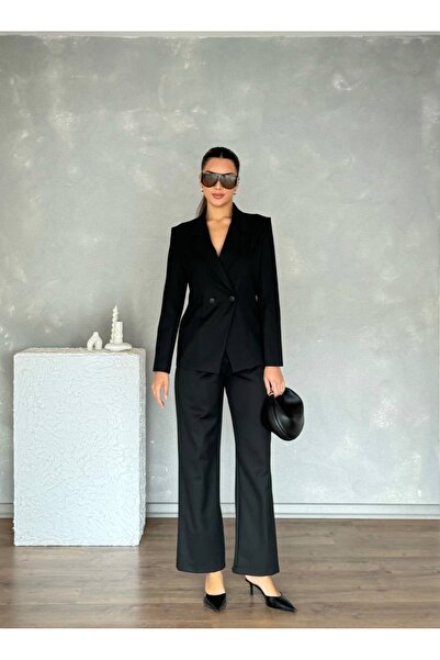 Nesil Women's Jacket and Pants Set with Detailed Design